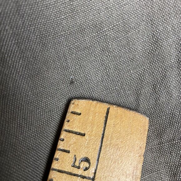 Free People Moto Jacket Olive Green Eyelet Lace Cutout Linen Cotton Full Zip XS - Picture 3 of 14